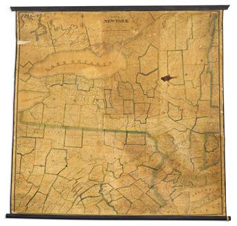 (NEW YORK.) Amos Lay. Map of the State of New York with Part of the States of Pennsylvania, New Jersey &c.                                       